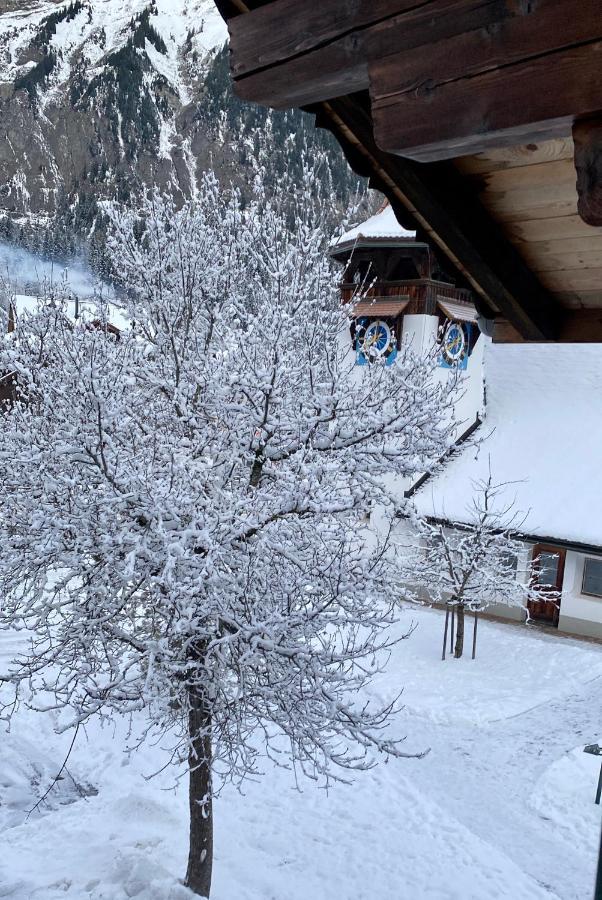 Familienferien Im Chalet Baergli Kandersteg Eksteriør billede